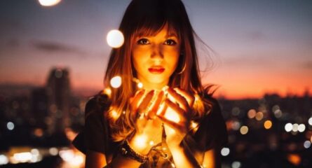 https://www.pexels.com/photo/woman-holding-fireflies-573299/